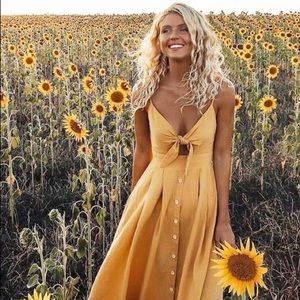 NWT Hello Molly Yellow Sundress